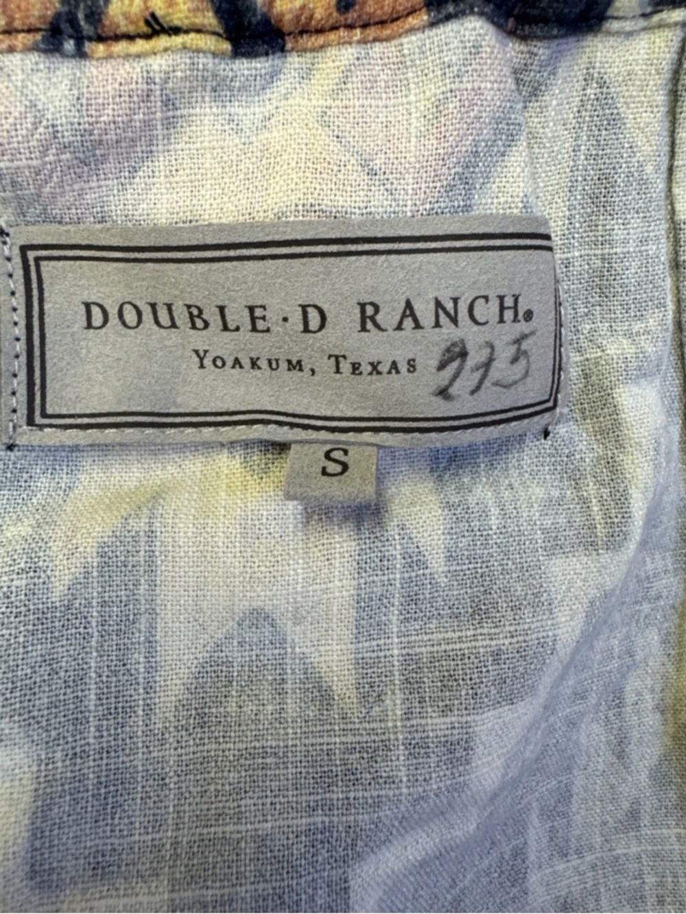 Double D Ranch Bohemian Geometric Print Maxi Skirt - Navy SZ S Pecos Blanket - Picture 5 of 6